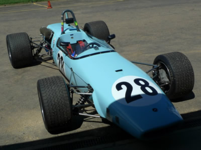 Damon Hancock's Brabham BT23C at Wakefield Park in 2013. Copyright Spencer Lambert 2015. Used with permission.