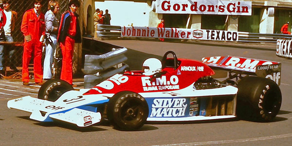 Rene Arnoux and the Martini MK23 did not get through pre-qualifying at the 1978 Monaco GP. Copyright Martin Lee 2017. Used with permission. Rene Arnoux and the Martini MK23 did not get through pre-qualifying at the 1978 Monaco GP. Copyright Martin Lee 2017. Used with permission.