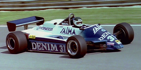 Jean-Pierre Jarier in the Osella FA1C at the 1982 British Grand Prix. Copyright Martin Lee 2017. Used with permission.