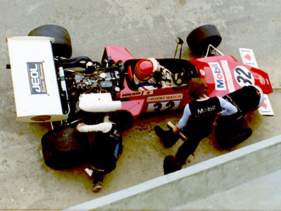 Hiroshi Kazato in his March 722 at Rouen in 1970. Copyright Andre Lefort 2025. Used with permission.