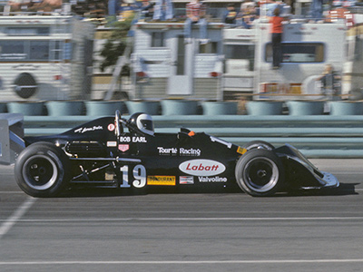 Bob Earl in James Brolin's Chevron B34 at Long Beach in April 1978. Copyright John Lehmann 2022. Used with permission.