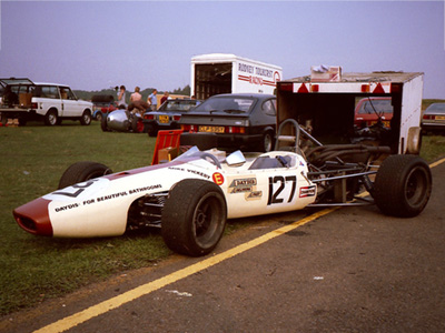 Mike Vickery's F3 Brabham BT21 at Silverstone in August 1984. Copyright Keith Lewcock 2019. Used with permission. Mike Vickery's F3 Brabham BT21 at Silverstone in August 1984. Copyright Keith Lewcock 2019. Used with permission.