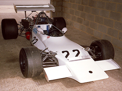 Mike Pendlebury's Lotus 69 at Silverstone in September 1986. Copyright Keith Lewcock 2010. Used with permission.