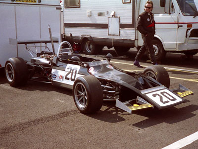 Bob Sellix's March 713M at HSCC Silverstone in August 1995. Copyright Keith Lewcock 2019. Used with permission.