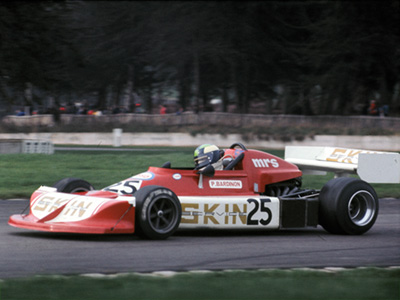 Pierre Bardinon in his March 772 at Donington Park in October 1977. Copyright Simon Lewis Transport Books 2025. Used with permission. Pierre Bardinon in his March 772 at Donington Park in October 1977. Copyright Simon Lewis Transport Books 2025. Used with permission.