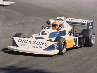 Norman Dickson in his March 772 at Mallory Park in May 1977. Copyright Simon Lewis Transport Books 2025. Used with permission. Norman Dickson in his March 772 at Mallory Park in May 1977. Copyright Simon Lewis Transport Books 2025. Used with permission.