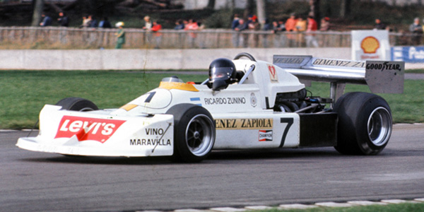 Ricardo Zunino in his March 772 at Donington Park in October 1977. Copyright Simon Lewis Transport Books 2025. Used with permission. Ricardo Zunino in his March 772 at Donington Park in October 1977. Copyright Simon Lewis Transport Books 2025. Used with permission.