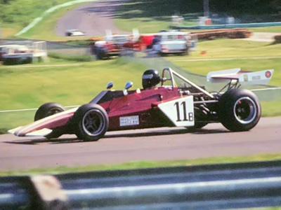 Gary Wallace in his Brabham BT40 at the 1976 Road America June Sprints. Copyright Jeff Luebker 2021. Used with permission.
