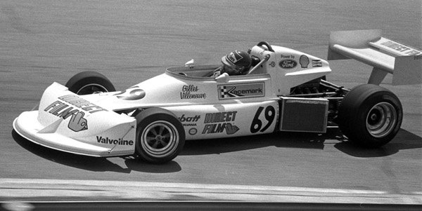 Gilles Villeneuve applying opposite lock in his March 77B through Turn 2 at Mosport Park in 1977.  Copyright Norm MacLeod 2018.  Used with permission.