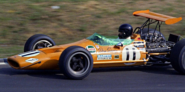 Dan Gurney gave up on his Eagle F1 car after the Italian GP in 1968, and drove this McLaren M7A at the Canadian Grand Prix and two later races. Copyright Norm MacLeod 2017. Used with permission.