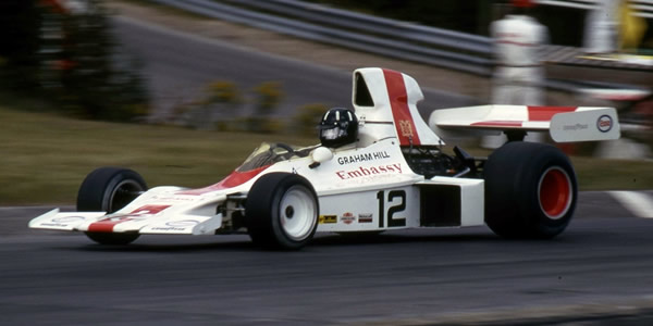 Graham Hill in the Embassy Shadow DN1 at the Canadian GP in 1973. Copyright Norm MacLeod 2016. Used with permission.