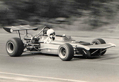 Malcolm MacLeod in his Chevron B18 at Nelson Ledges in 1974. Copyright Malcolm MacLeod 2026. Used with permission.