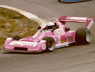 Keke Rosberg in Fred Opert's Excita Chevron B45 at Westwood in April 1978. Copyright Brent Martin 2011. Used with permission.