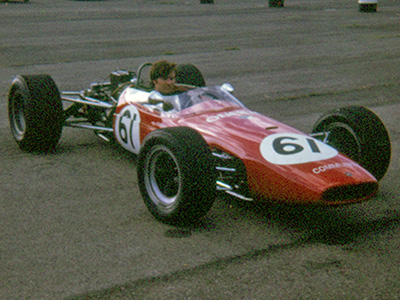 Edmund Irvine in his 1-litre Brabham BT14 at Kirkistown in 1970. Copyright Julian Massey 2016. Used with permission.