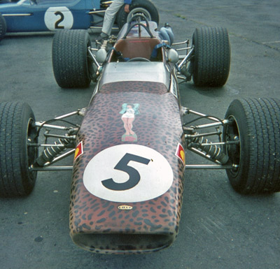 John Burke's 'Leopard' Lola T100 at Kirkistown in April 1970. Copyright Julian Massey 2010. Used with permission.