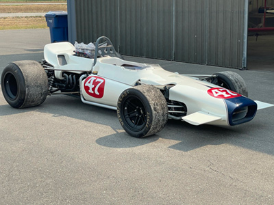 Evan McGreevy's beautifully restored Lola T142 in August 2021. Copyright Evan McGreevy 2021. Used with permission.