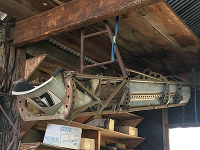 The "prototype" Formula B Winkelmann in Bob Winkelmann's loft. Copyright Evan McGreevy 2025. Used with permission.