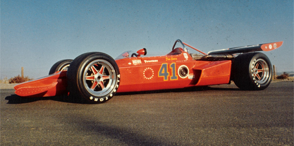 The Tipke Indy car when first announced in August 1972. Copyright Larry Tipke 2005. Used with permission.