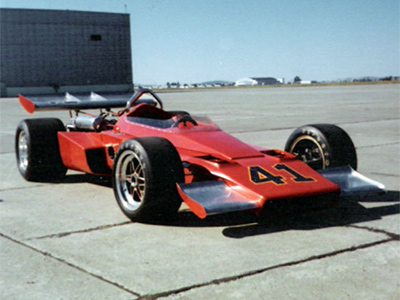 The Tipke Indy car when first announced in August 1972. Copyright Larry Tipke 2005. Used with permission.
