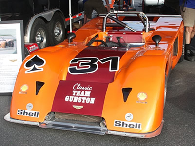 Henry Manney's Chevron B19 in the paddock at the 2009 Monterey Historics. Copyright Pieter Melissen 2009. Used with permission.