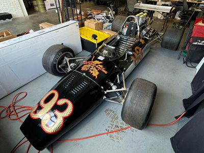 The ex-Ron Goldleaf WRE Formula A in storage in 2025. Copyright Ben Mellors 2025. Used with permission. The ex-Ron Goldleaf WRE Formula A in storage in 2025. Copyright Ben Mellors 2025. Used with permission.