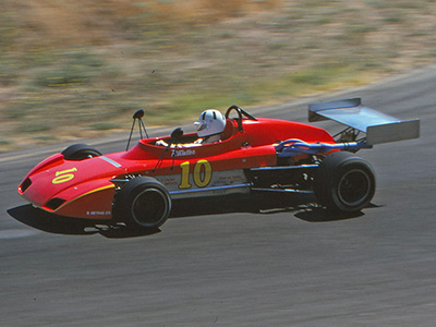 Pat Walter in his Formula B Elden Mk15 at Sears Point in September 1974. Copyright Bob Moffett 2026. Used with permission.