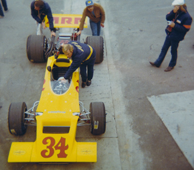 The American Racing Associates Lola T192 for Tony Adamowicz at Questor GP March 1971. Copyright Bob Moffett 2026. Used with permission.