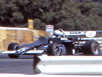 Robert Hall in his March 722 at the Laguna Seca June Sprints in 1973. Copyright Bob Moffett 2026. Used with permission.