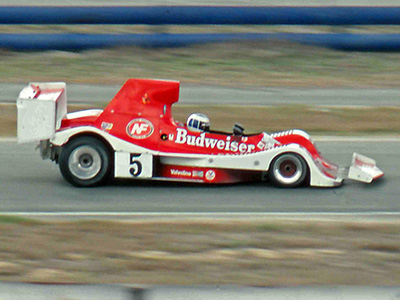 Keke Rosberg in his regular Spyder NF-11 during practice at Laguna Seca in October 1979. Copyright Bob Moffett 2026. Used with permission.