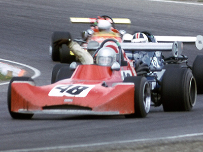 Richard Paul in his Formula B March 73B at Edmonton in 1973. Copyright owned by the Northern Alberta Sports Car Club 2019. Used with permission.