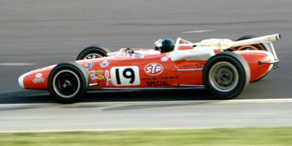 Jim Clark on his way to second place in the 1966 Indy 500 in Lotus 38/4. Copyright Ron Nelson 2009. Used with permission.