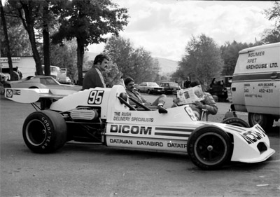 The Dicom team tends to Reg Scullion's March 73B at Mont Tremblant in 1975. Copyright Paul Nemy 2020. Used with permission.