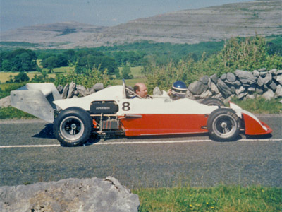 Ronnie Le Bas in his ex-Paraic Mooney Chevron B39. Copyright Jude Neylon 2020. Used with permission.