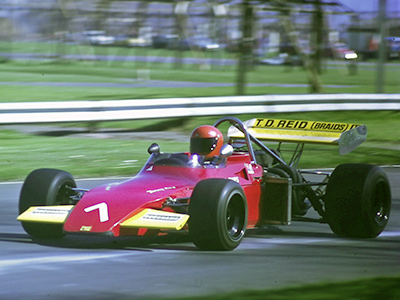 Tommy Reid in his Brabham BT38/40 at Ingliston in April 1974. Copyright Iain Nicolson 2021. Used with permission.