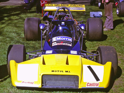 Iain McLaren's Rondel M1 in the paddock at Ingliston in April 1974. Copyright Iain Nicolson 2019. Used with permission. Iain McLaren's Rondel M1 in the paddock at Ingliston in April 1974. Copyright Iain Nicolson 2019. Used with permission.