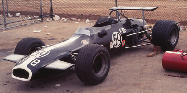 Sandy Shepard's Brabham BT29 at Riverside in early 1971. Copyright Allen Brown (slide acquired on eBay) 2012. Used with permission. Sandy Shepard's Brabham BT29 at Riverside in early 1971. Copyright Allen Brown (slide acquired on eBay) 2012. Used with permission.