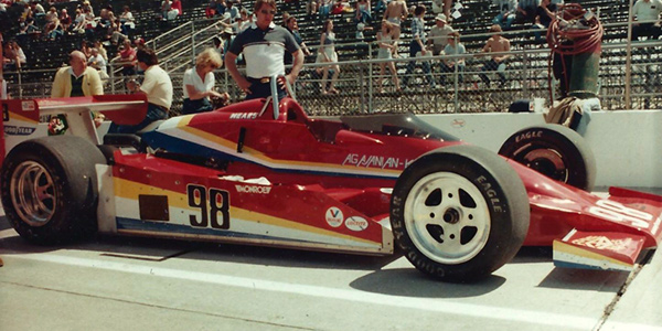 Roger Mears' King PC7 at the 1981 Indy 500. Copyright Tom Osborne 2021. Used with permission.
