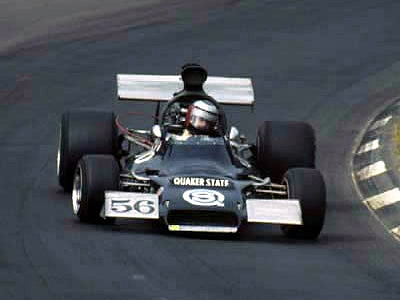 Sarich in the Quicksilver McRae GM1 on its race debut at Watkins Glen in 1973. Copyright Autosports Marketing Associates and Bill Oursler 2001. Used with permission.