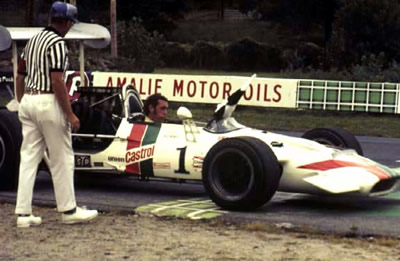 David Hobbs in his victorious Surtees TS5A at Lime Rock in 1970. Copyright Autosports Marketing Associates and Bill Oursler 2001. Used with permission. David Hobbs in his victorious Surtees TS5A at Lime Rock in 1970. Copyright Autosports Marketing Associates and Bill Oursler 2001. Used with permission.
