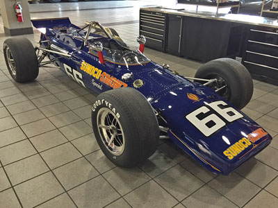 The restored Lola T152 at Penske Restorations' workshop. Copyright Penske Restorations 2019. Used with permission.