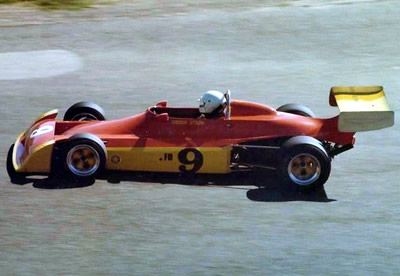 Gordon Strom in his Chevron at Sears Point in 1976. Copyright Vincent Puleo 2016. Used with permission.