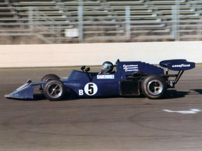 Tom Sauerbrei in his March "742" at Sears Point in 1975. Copyright Vincent Puleo 2020. Used with permission.