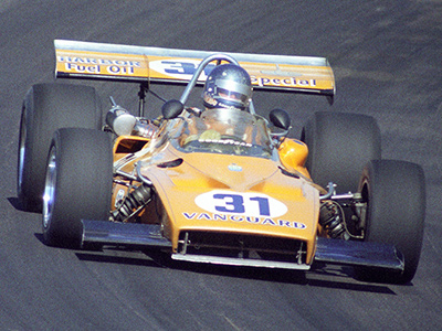 John Mahler in his McLaren M15 at Phoenix in March 1972. Copyright Mike Thomsen/<a href='https://racingpictorial.com/' target='_blank'>www.racingpictorial.com</a> 2022. Used with permission.