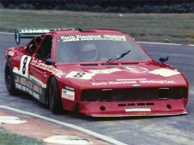 Jim McGaughey in the Lancia 037-bodied Toleman in GT racing at Oulton Park. Copyright Phil Rainford 2020. Used with permission.