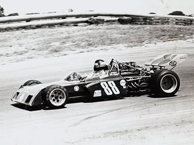 Ron Grable in the Team Corsair Surtees TS11 in 1972. Copyright Tom Ratzlaff 2011. Used with permission.
