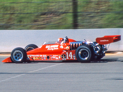 AJ Foyt in his 1975 Coyote at Pocono in June 1975. Copyright David A. Reese 2021. Used with permission.