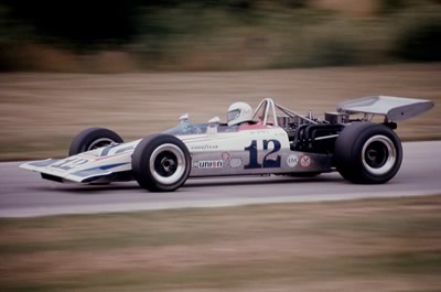 Jack Eiteljorg in his #12 Lola T192 at Road America in 1971. Copyright Richard A Reeves 2013. Used with permission.