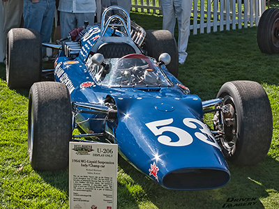 Richard Morrison's 1964 MG Liquid Suspension Spl at the Rocky Mountain Concours in 2008. Copyright Mike Rogers (Driven Imagery) 2022. Used with permission.