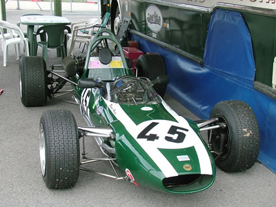 Ronnie Haines' Cooper T82 at Oulton Park in August 2006. Copyright Rob Ryder 2015. Used with permission.