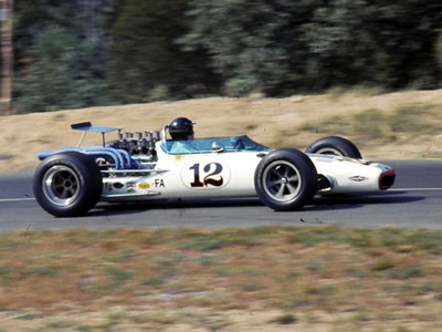 George Wintersteen in the second Eagle at Lime Rock in 1968. Copyright Jeff Savage 2004. Used with permission.